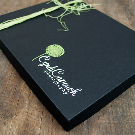 Black Kraft Box with 2 Color Logo